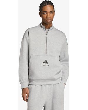 adidas Originals Felpa Adida Equipment Pacer Half-Zip - Grigio