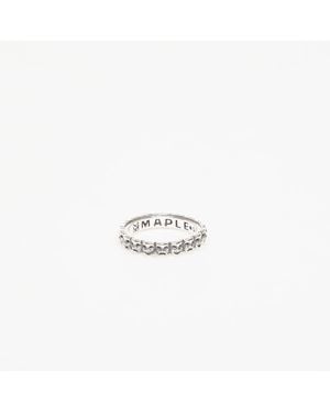 MAPLE Anello Laugh Now Cry Later Ring 25 - Bianco