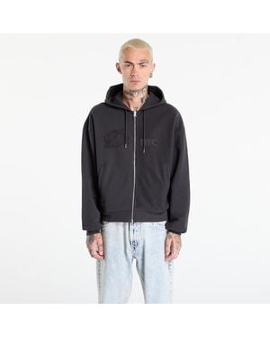 Dime Sweatshirt Reverse French Terry Zip Hoodie - Schwarz