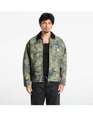 Carhartt Jacke Og Detroit Jacket Camo Combi/ Stone Washed - Grün