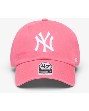 '47 Mütze Mlb Clean Up New York Yankees Cap - Pink