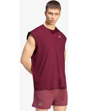 adidas Originals Maglietta Adida Tenni Climacool+ Overized Leevele T-Hirt - Rosso