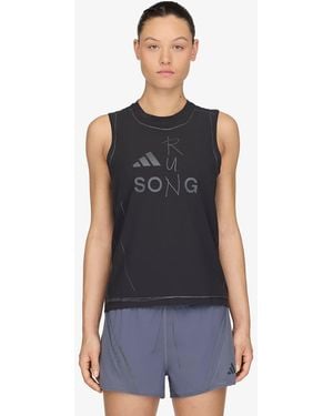 adidas Originals Adidas Adi365 Sftm Running Tank Top - Zwart