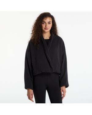 Nike Jacke 24.7 Impossiblysoft Plush Therma-Fit Shawl Jacket/ Dk Smoke - Schwarz