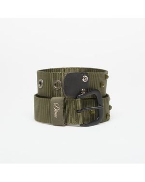 Dime Studded Belt - Green