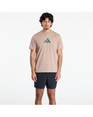 adidas Originals T-Shirt Adidas Climacool Category Training Graphic T-Shirt Chalky/ Earth Strata - Multicolor