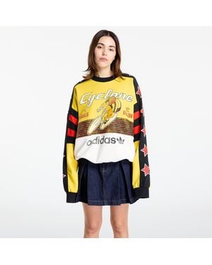 adidas Originals Sweatshirt Adidas Archive Cycling Sweatshirt Eqt/ Cloud - Yellow