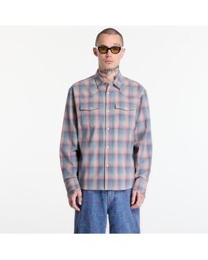 Pleasures Hemd Sender Western Button Up - Blau