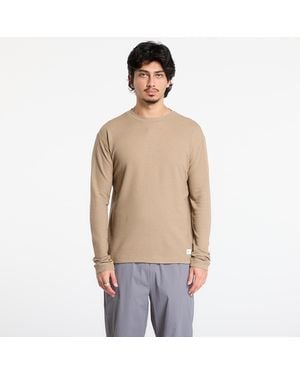 C.r.a.f.t T-Shirt Layers Wool Waffle Rn M - Natural