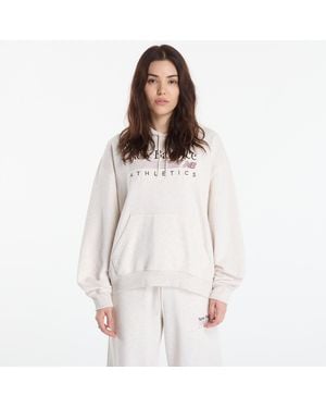New Balance Sweatshirt Trackside French Terry Hoodie - Wit