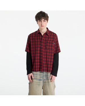 Wasted Paris Overhemd Tartan Age Shirt Fire - Rood
