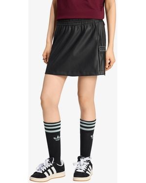 adidas Originals Rock Adidas Pleather Adibreak Skirt/ Utility - Schwarz