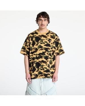 A Bathing Ape T-Shirt 1St Camo Jacquard Ape Head Relaxed Fit Tee - Black