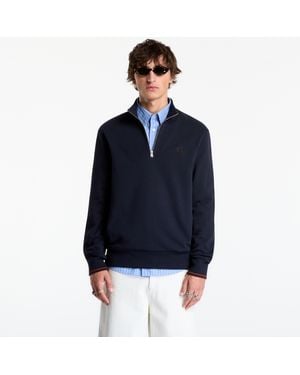 Fred Perry Sweatshirt Half Zip Sweatshirt - Blue