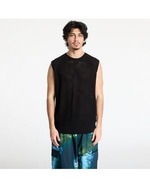 Y-3 Vest Graphic Knit Vest - Black