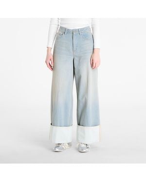 adidas Originals Pants Adidas Wide Leg Jeans Lghden/ Off - Blue