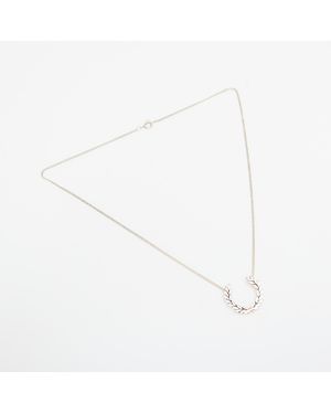 Fred Perry Collier laurel wreath necklace ? universal - Blanc