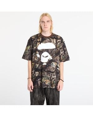 A Bathing Ape T-Shirt Tree Edge Camo Ape Face Relaxed Fit Tee - Black