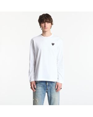 COMME DES GARÇONS PLAY T-Shirt T-Shirt Emblem Knit - White