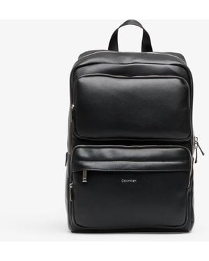 Calvin Klein Zaino Raised Double Pocket - Nero