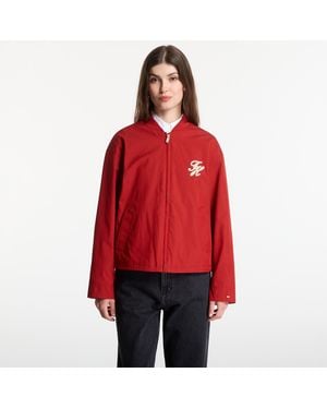Tommy Hilfiger Jacke Cotton Bomber - Rot
