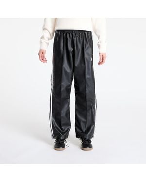 adidas Originals Broeken Adidas X Jeremy Scott Faux Leather Wide Joggers - Zwart