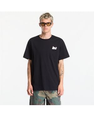 RIPNDIP T-shirt lord nermal collage pocket tee l - Noir