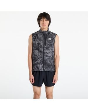 adidas Originals Weste Adidas Own The Run Spray Dye Vest - Blau