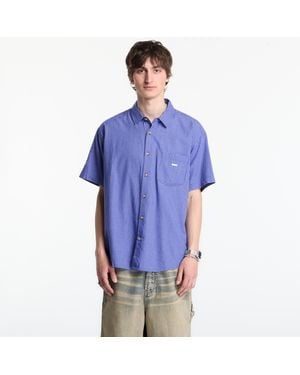 Obey Camicia Obey Bigwig Frank Woven - Blu