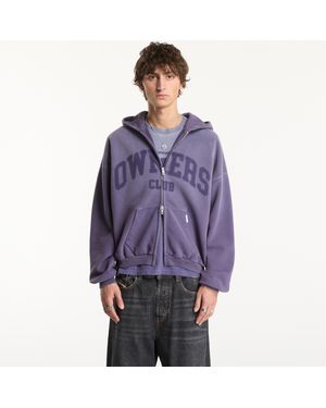 Represent Sweatshirt Owners Zip Through Hoodie - Paars