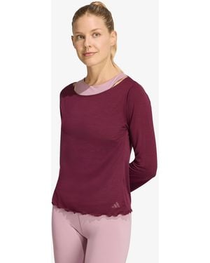 adidas Originals T-Shirt Adidas Motion Long Sleeve - Lila