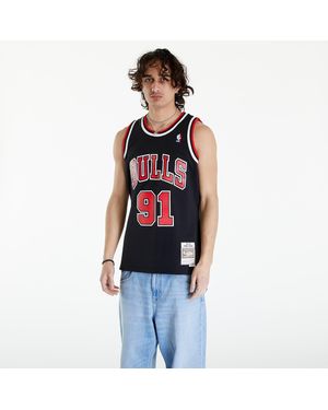 Mitchell & Ness Tanktop Nba Swingman Alternate Jersey Bulls 1997 Dennis Rodman - Blauw
