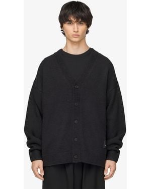 Y-3 Trui Chito Graphic Knitted Cardigan - Zwart