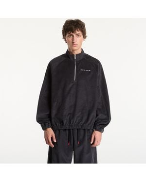 Nike Felpa Flight Corduroy 1/2-Zip Top/ Dk Moke - Nero