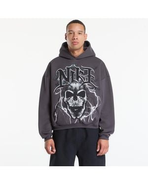Nike Sweatshirt Standard Issue Brushed Pullover Basketball Hoodie Anthracite/ Pale Ivory - Zwart