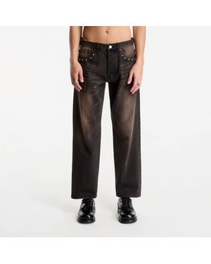 Obey Jeans Obey Studded Boxcar Straight Leg Denim - Nero