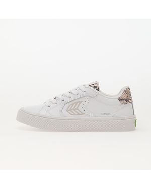 CARIUMA Baskets w salvas white/ snake skin print eur 39 - Blanc