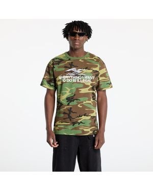 Pleasures T-Shirt Illegal T-Shirt - Grün