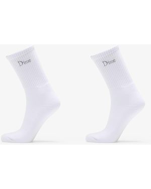 Dime Classic Long Socks 2-Pack - Bianco