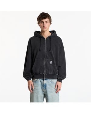 Obey Felpa Obey Post Zip Hood Dusty Lio - Nero