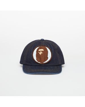 A Bathing Ape Tappo Washed Denim Cap M - Blu