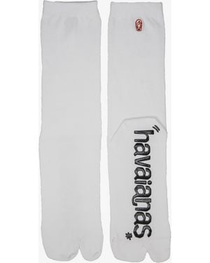 Havaianas Sokken Tabi Logo Socks - Wit