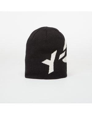 Y-3 Bonnet graphic logo beanie black/ cream white m - Noir