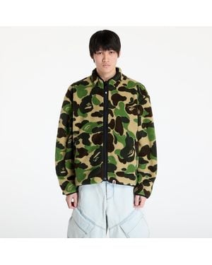 A Bathing Ape Jacket Abc Camo Boa Reversible Jacket - Black