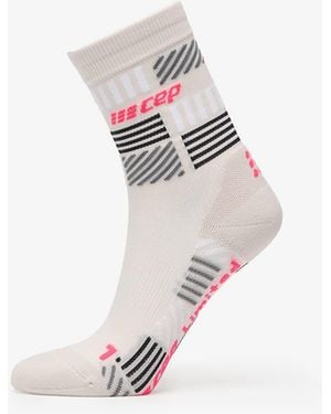 Cep The Run Limited Edition Compression Mid Cut Socks Cream/ Neon - Multicolor