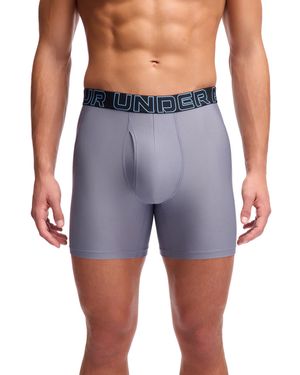 Under Armour Boxershorts M Perf Tech Mesh 6In 3-Pack - Blau