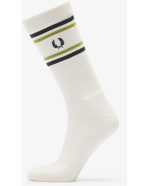 Fred Perry Ribbed Sports Sock - White