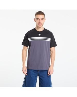 adidas Originals T-Shirt Adidas Chest Stripes T-Shirt - Blue