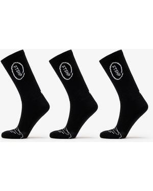 FTSHP Footshop High Crew Socks 3-Pack - Black