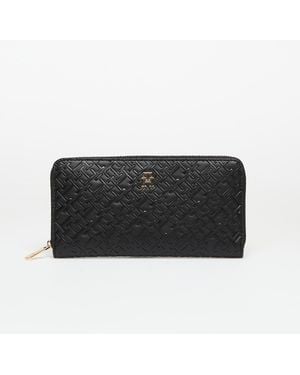 Tommy Hilfiger Th Icon Large Za Mono Embo Wallet - Zwart